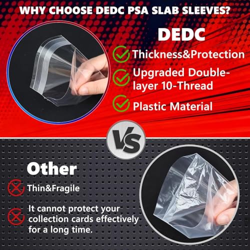 DEDC Premium Graded Card Slab Sleeves for PSA Holders