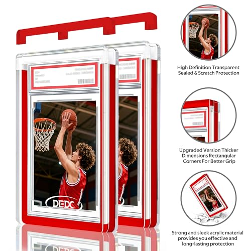 DEDC Premium Magnetic Acrylic Display Case for PSA Graded Cards