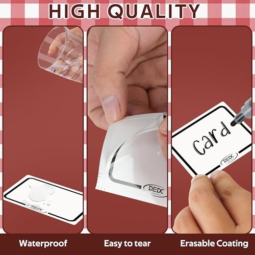 DEDC Reusable Dry-Erase Organizational Labels for TCG Deck Boxes