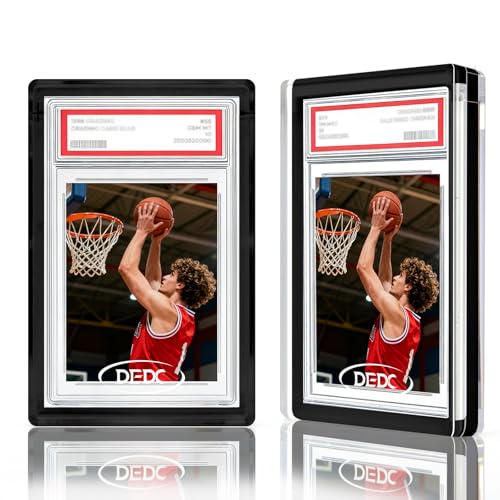 DEDC Premium Magnetic Acrylic Display Case for PSA Graded Cards