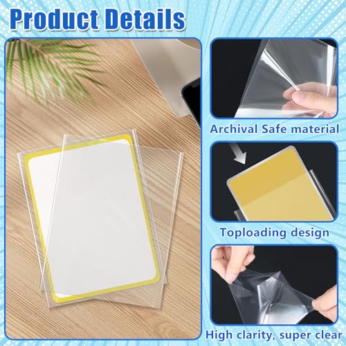 DEDC Archival-Grade Jumbo Card Sleeves for Oversized Collectibles
