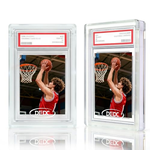 DEDC Premium Magnetic Acrylic Display Case for PSA Graded Cards