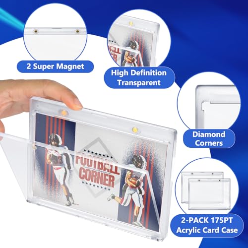 DEDC Professional Magnetic Booklet Card Display Case