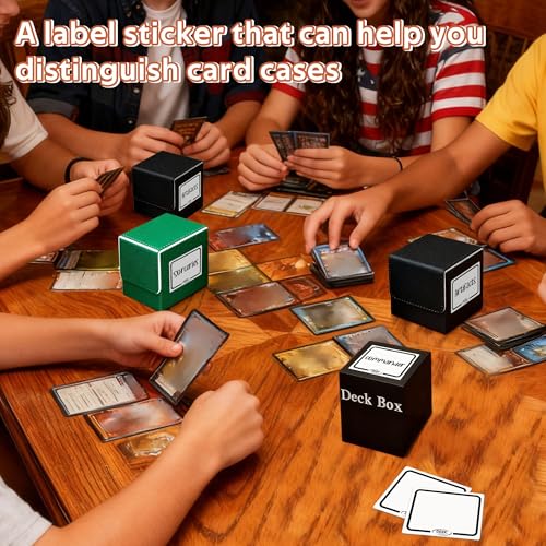 DEDC Reusable Dry-Erase Organizational Labels for TCG Deck Boxes