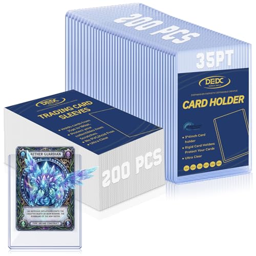 DEDC Professional Rigid Top Loader Card Protection System