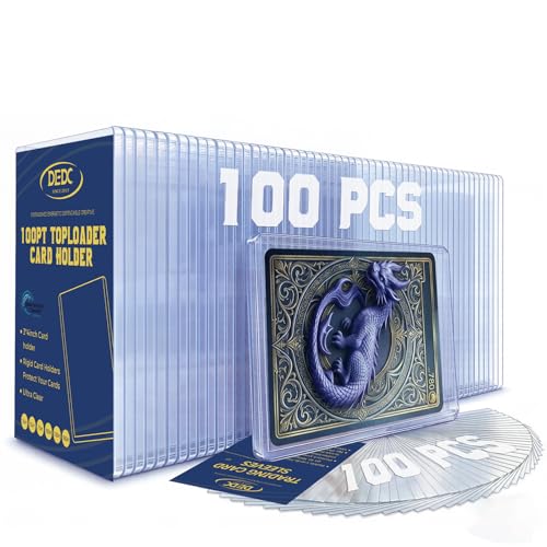 DEDC Professional Rigid Top Loader Card Protection System