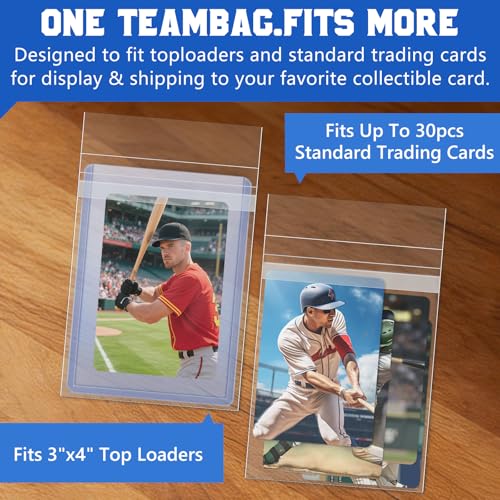 DEDC Professional Resealable Team Bags for Trading Cards