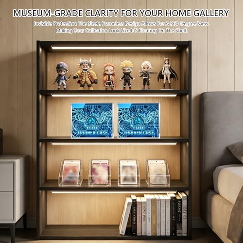 DEDC Premium UV-Protective Acrylic Display Case for Trading Card Sealed Products