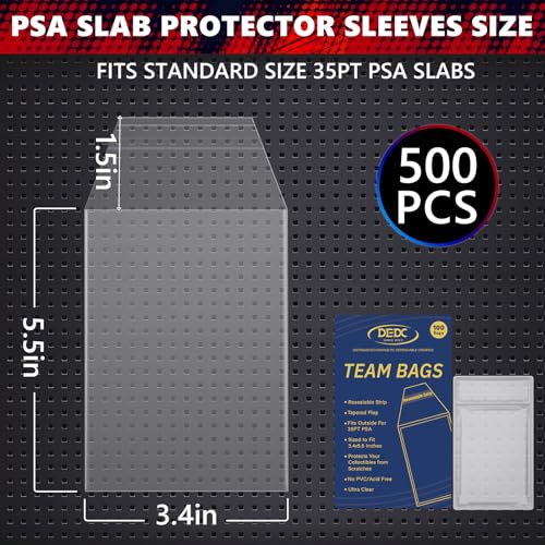 DEDC Premium Graded Card Slab Sleeves for PSA Holders