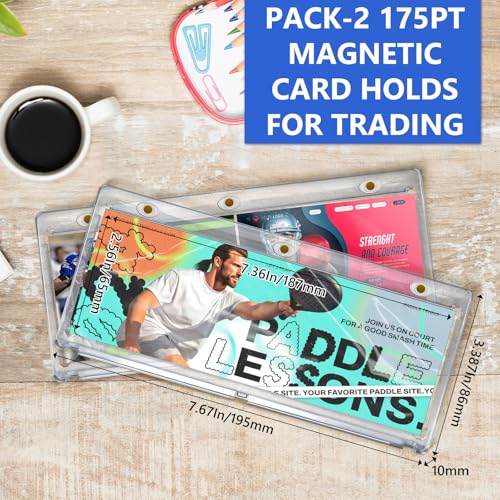 DEDC Professional Magnetic Booklet Card Display Case